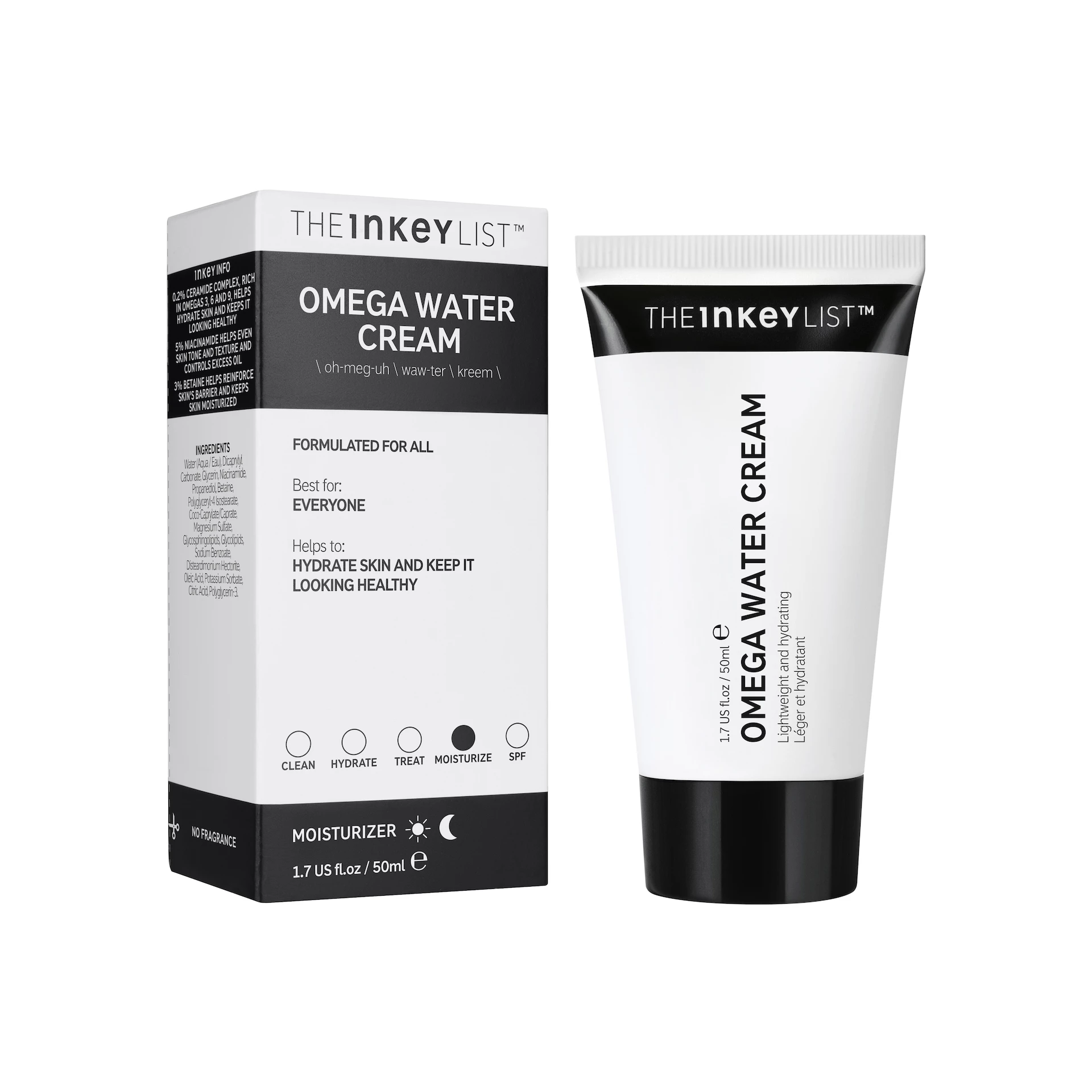 Omega Water krém hidratáló 50 ml - The INKEY List