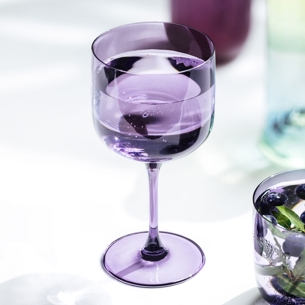 Villeroy & Boch vīna glāžu komplekts, 2 daļas, krāsa: lavanda (1 daļa)