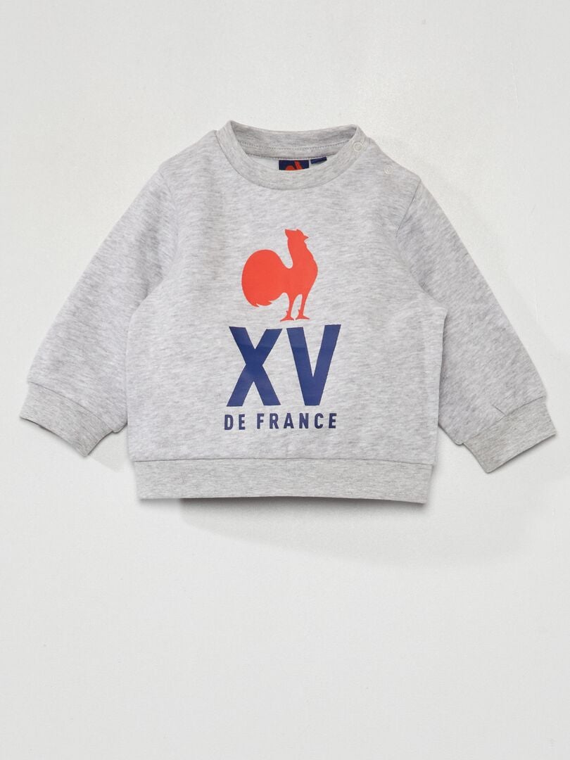 Fleece sweatshirt - France Rugby collectie - GRIJS