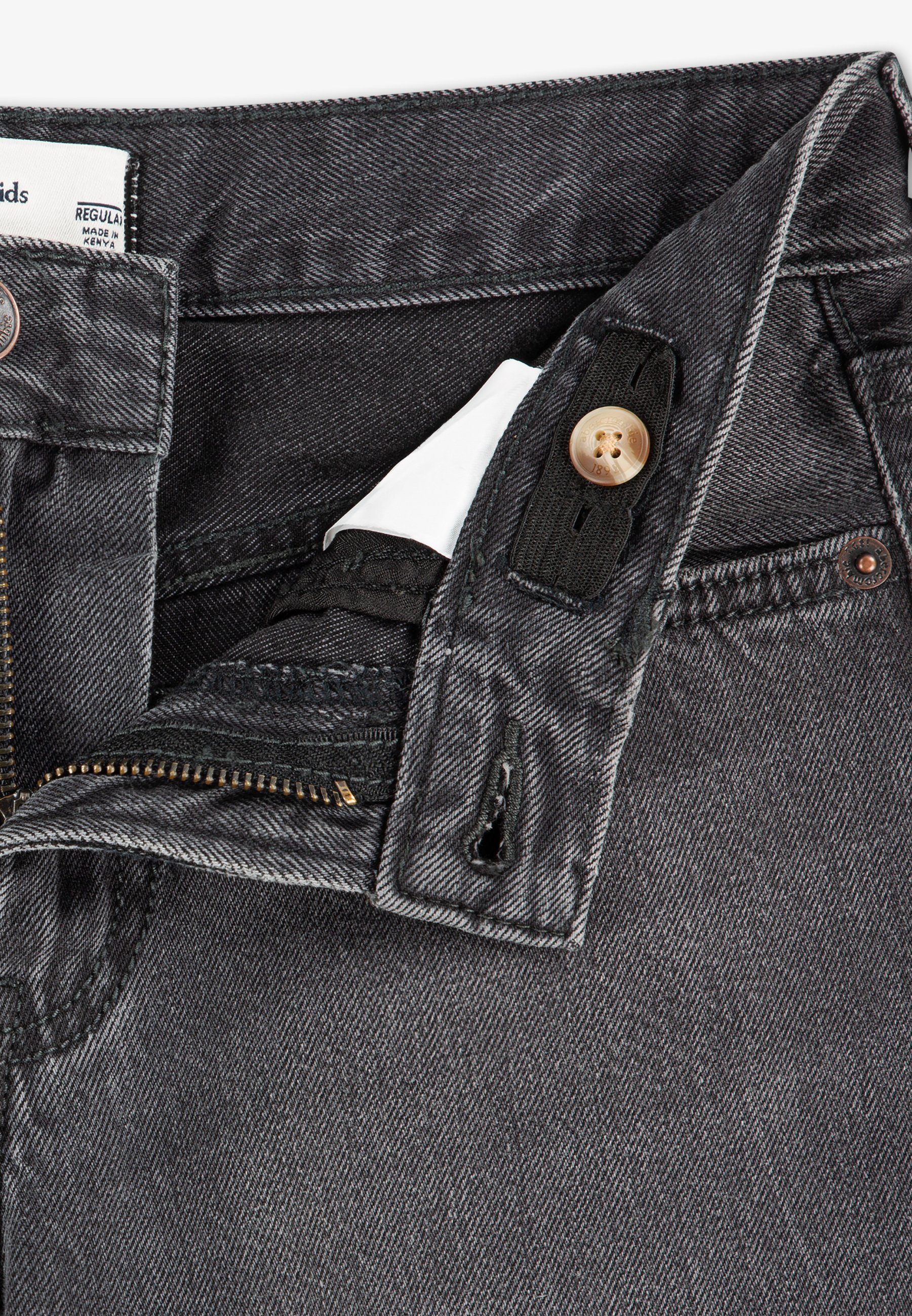 Abercrombie & Fitch LOOSE FIT - Straight leg -farkut - dark grey