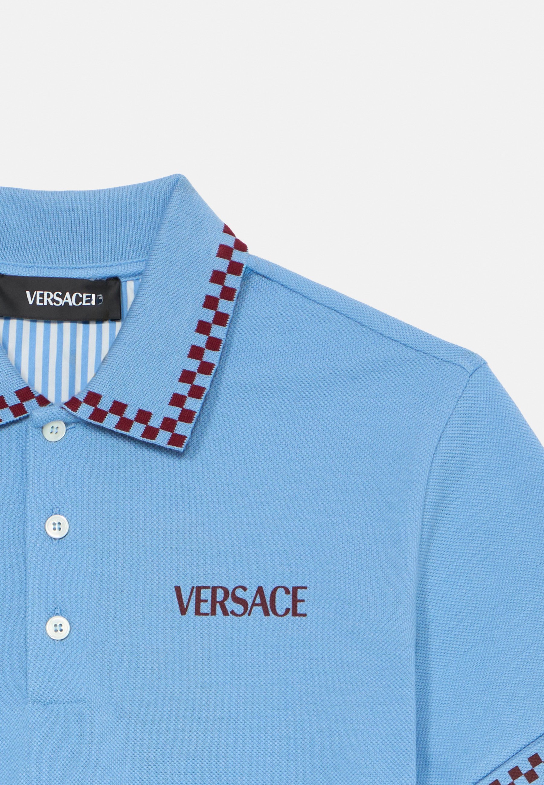 Versace LOGO DAMIER PRINT UNISEX - Polokošile - black/grey