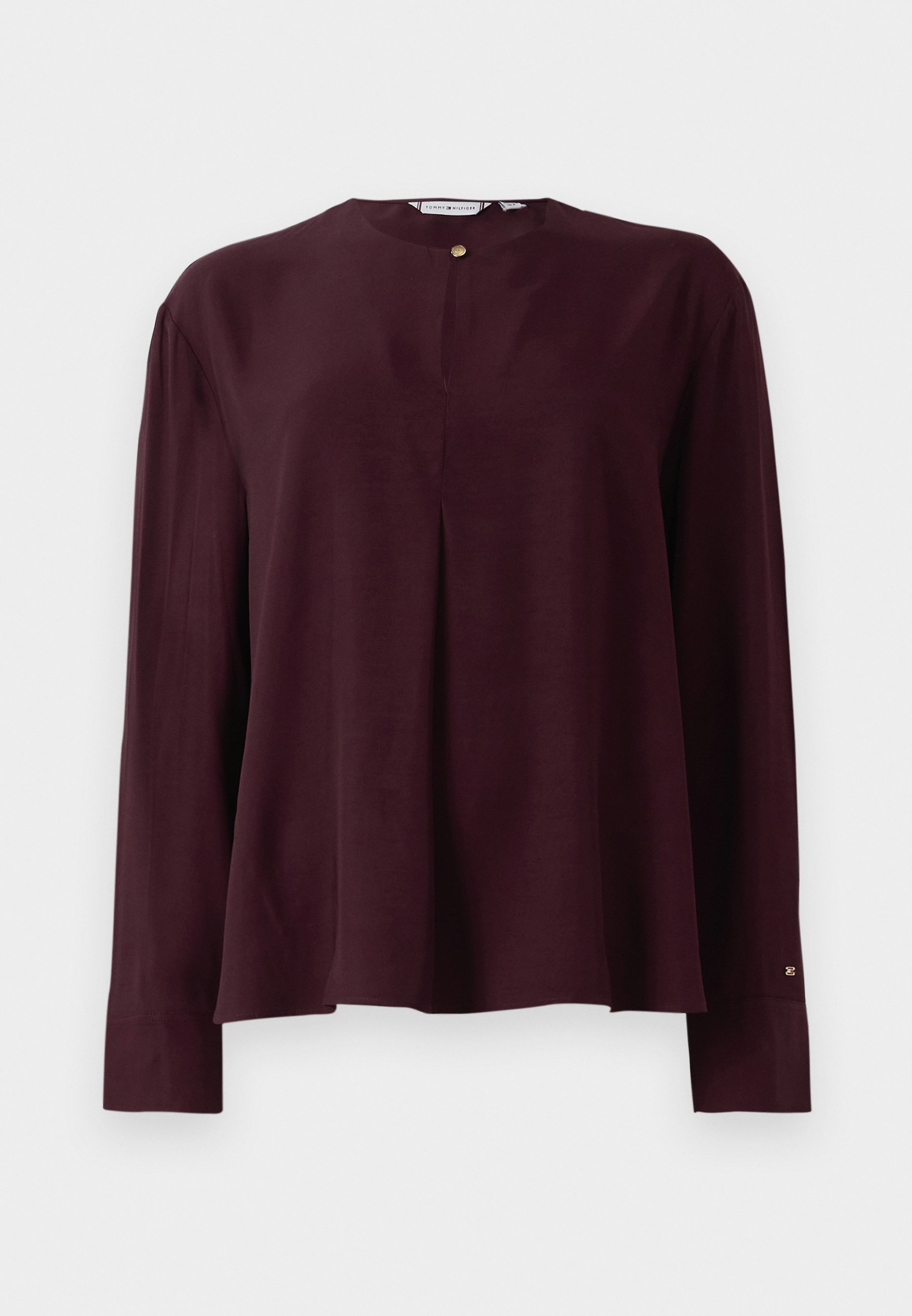 Tommy Hilfiger SOFT VIS RELAXED BLOUSE - Blouse - diep bordeauxrood