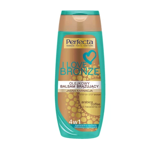Perfecta olejkowy balsam brązujący 4w1 jasna karnacja 250ml