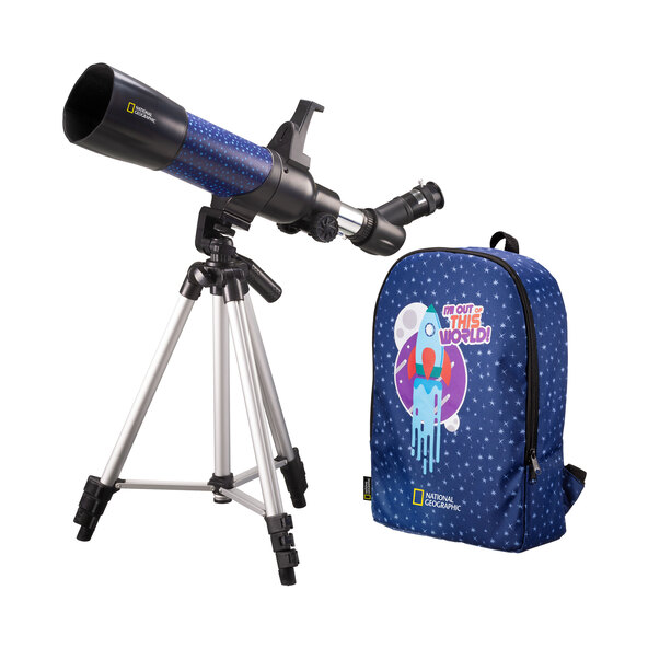Augmented Reality telescope, including backpack