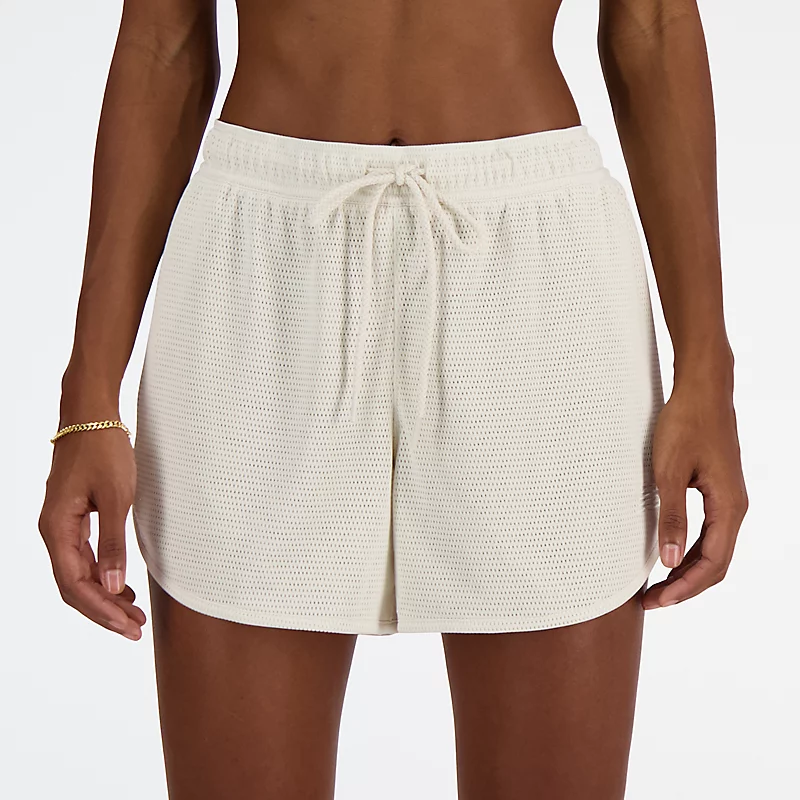 Damen-Sportshorts aus Mesh - Leinen