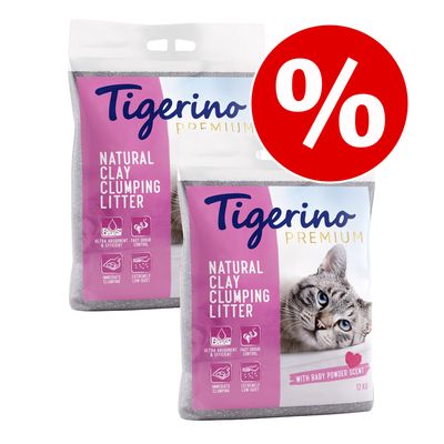 x 12 kg Tigerino Canada / Premium kattegrus - Specialpris!*