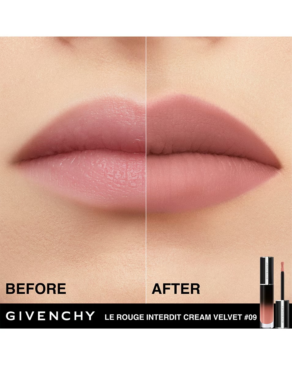 GIVENCHY COSMETICS LE ROUGE INTERDIT CREAM ΒΕΛΟΥΔΙΝΟ ΚΡΕΜΩΔΕΣ ΜΑΤ ΦΙΝΙΡΙΣΜΑ - ΧΡΩΜΑ ΜΑΚΡΑΣ ΔΙΑΡΚΕΙΑΣ