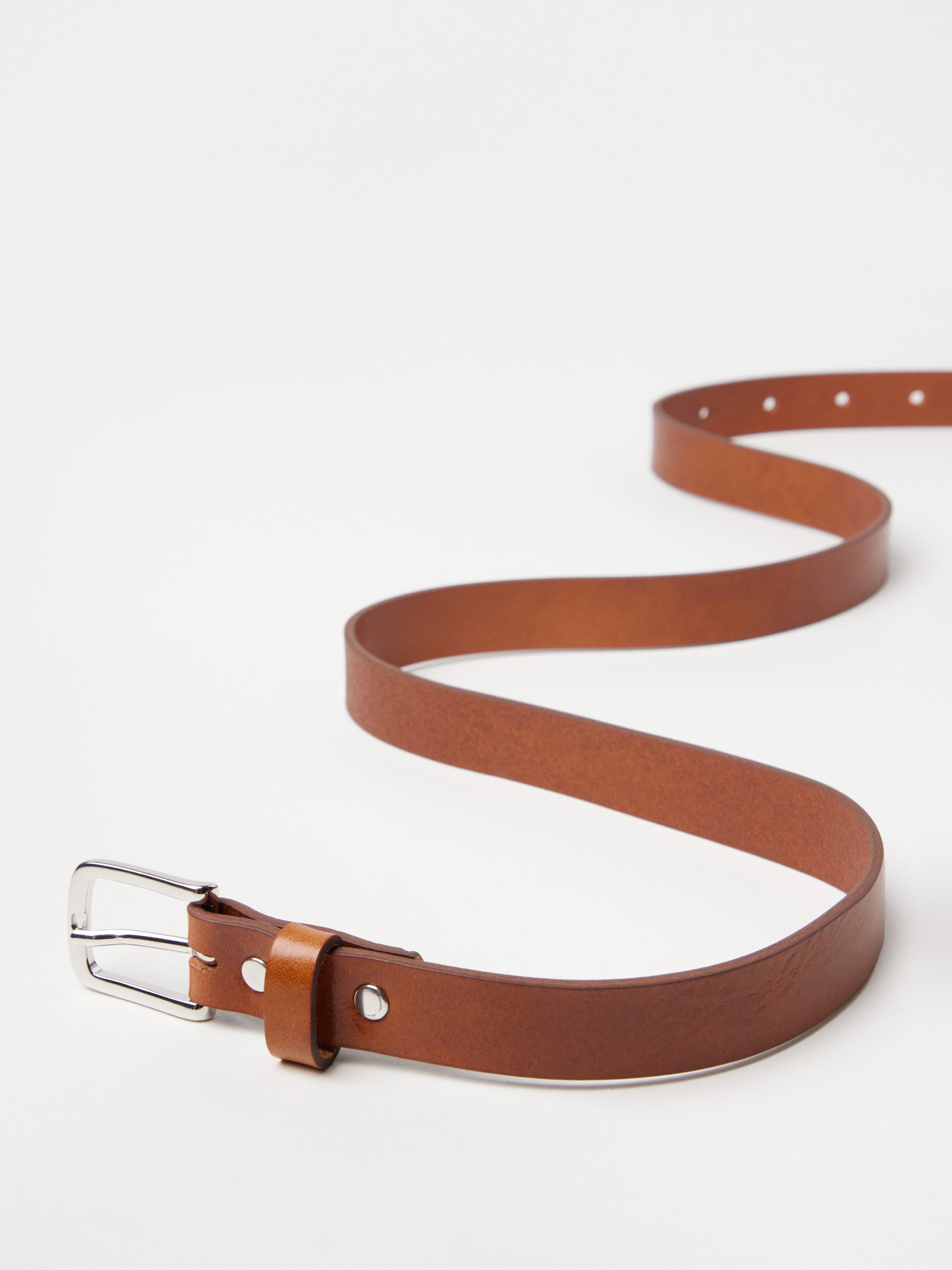 Ceinture en cuir Cognac
