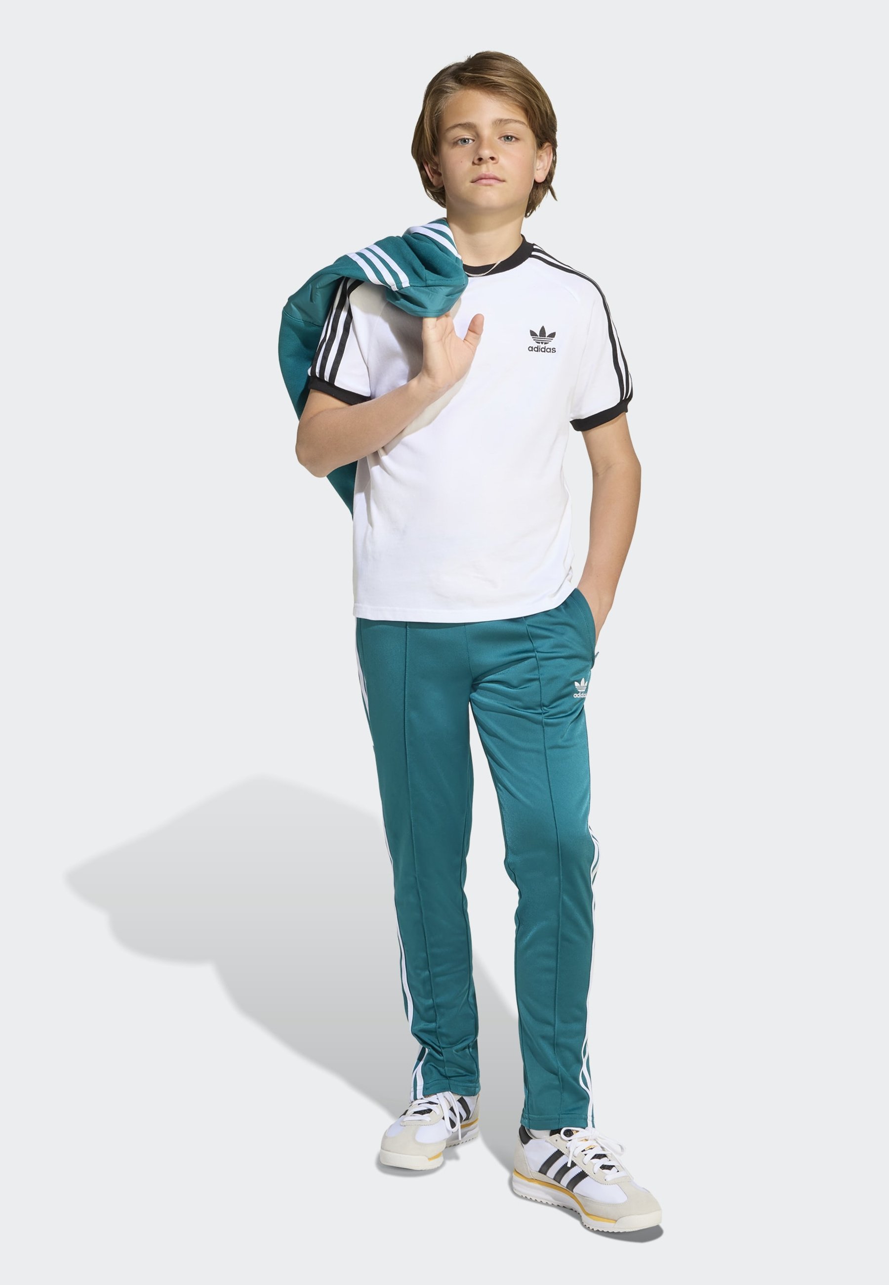 adidas Originals Unisex-T-Shirt mit Print – weiß