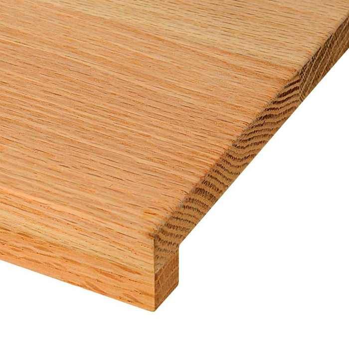 FAF-NEUF* Appuis de fenêtre/Meuble d'exposition 2 pcs - marron clair - bois de chêne massif JUIN91005069