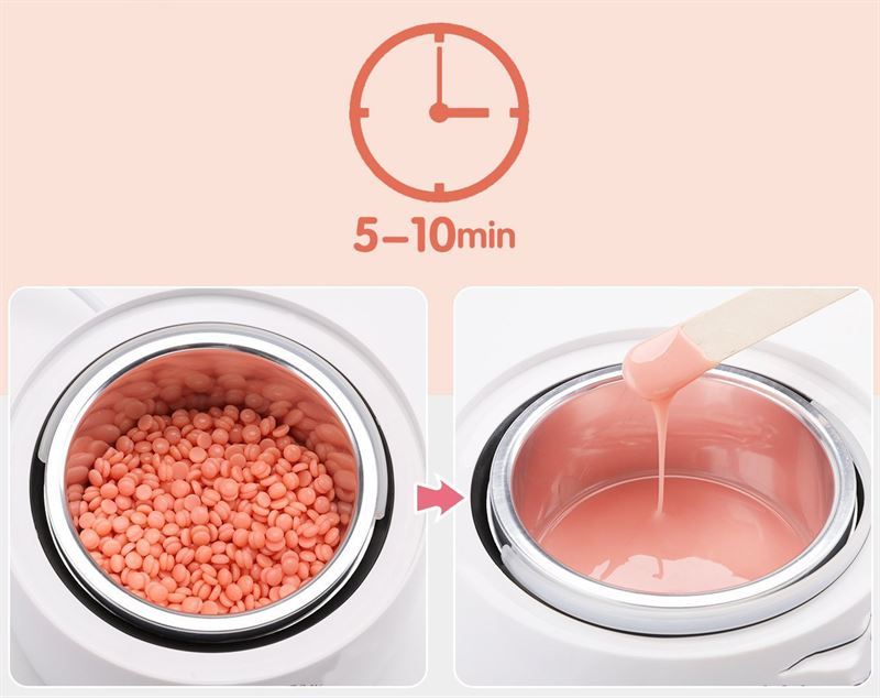 UNIQ grijač za depilaciju voskom s voštanim kuglicama 500g – Mega pakiranje