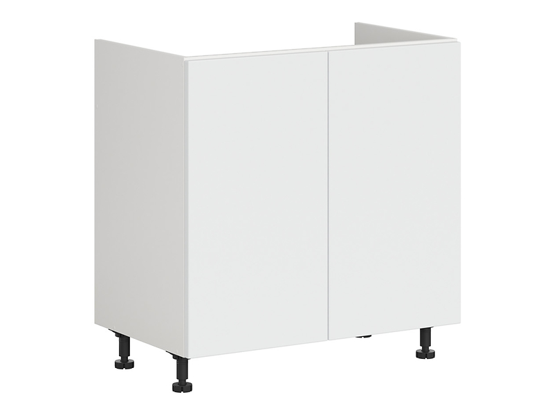 Szafka pod zlewozmywak Top Line 2 80 cm dwudrzwiowa śnieżny super mat