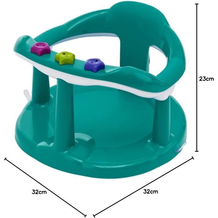 Asiento de baño seguro para niños - Verde esmeralda - Máximo confort para bebés