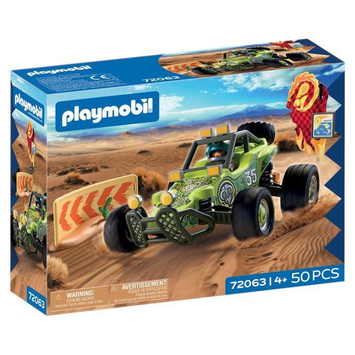 Playmobil 72063 Vehículo todoterreno, vehículo de carreras, 50 piezas, a partir de 4 años