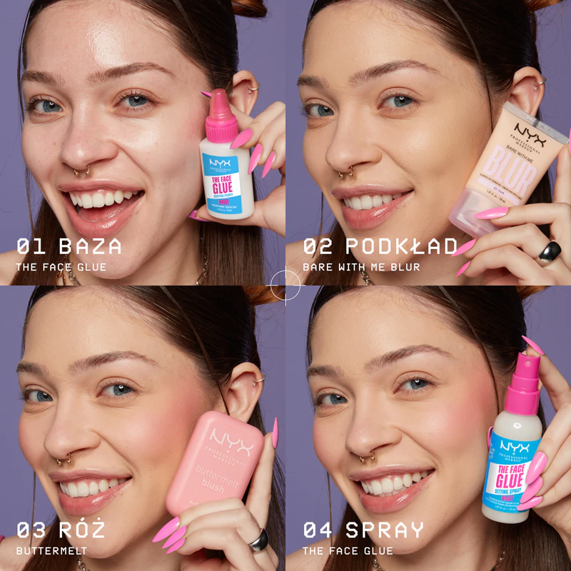 NYX Professional Makeup The Face Glue Setting Spray spray utrwalający