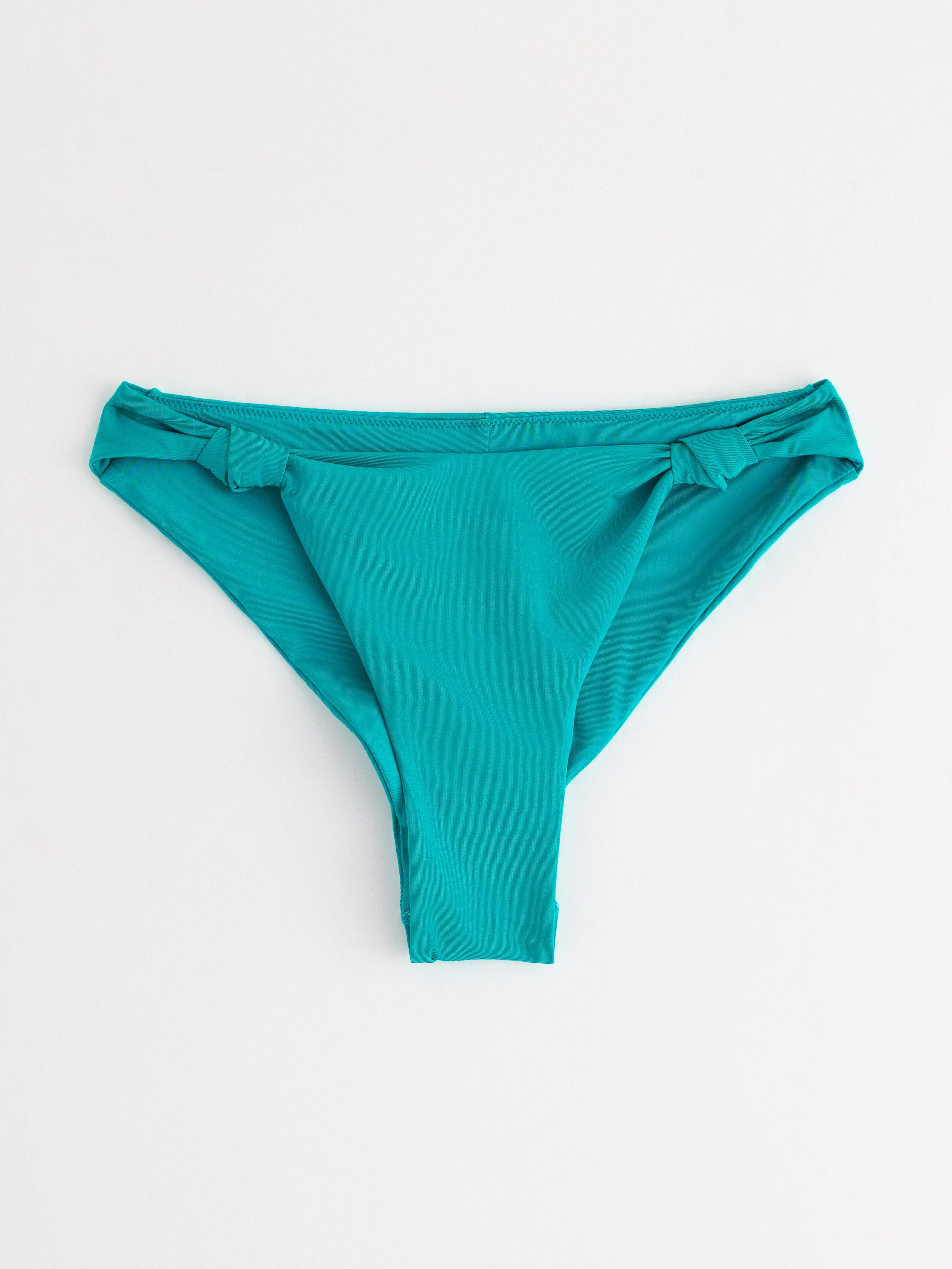 Braguita de bikini brasileña color turquesa oscuro