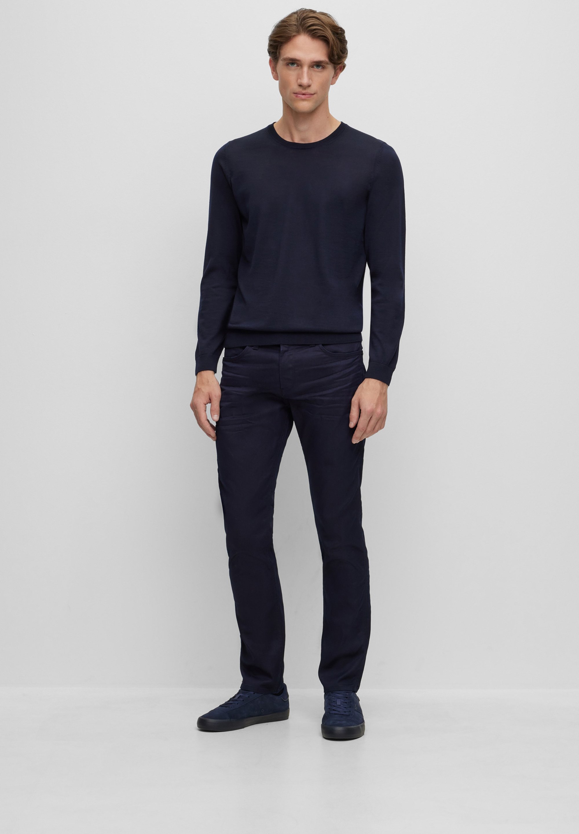 BOSS LENO-P - Jumper - donkerblauw