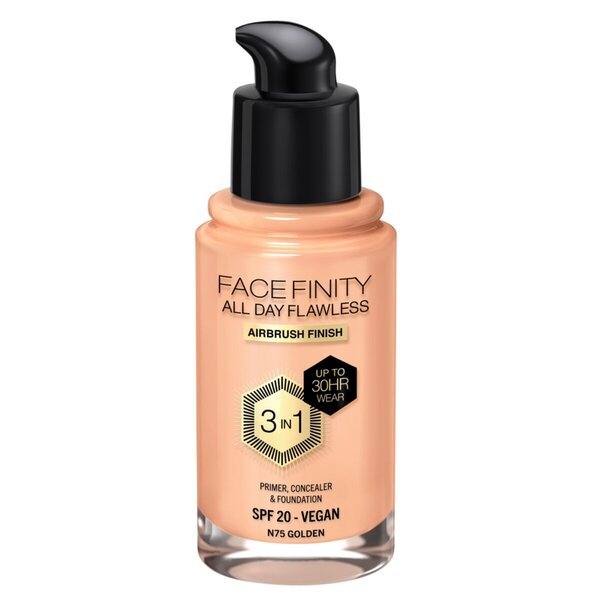 Max Factor Facefinity All Day Flawless N75 zlati tekoči puder<br>30ml