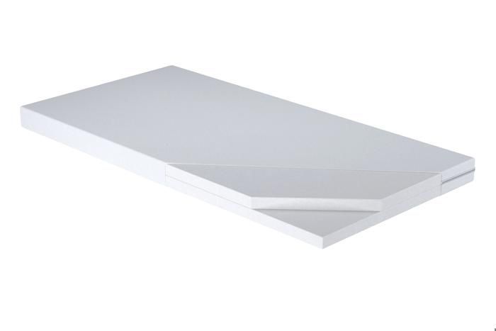 Komplettes Kinderbett 80 x 160 cm MAX mit Lattenrost, Schutzgitter, Schublade und Matratze für Mädchen und Jungen – Einzelbett – WEISS