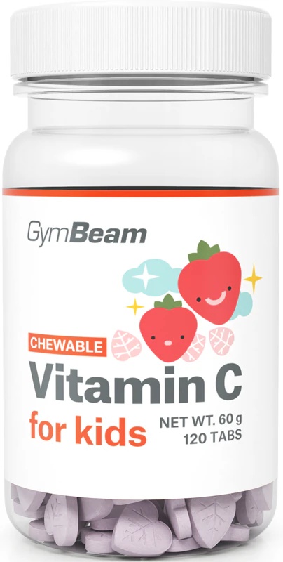 GymBeam vitaminas C vaikams maisto papildas vitamino C tabletės