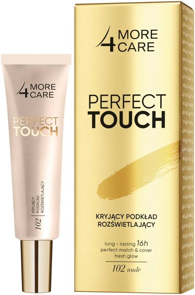 More 4 Care Perfect Touch Kryjący podkład Rozświetlający 102 Nude
