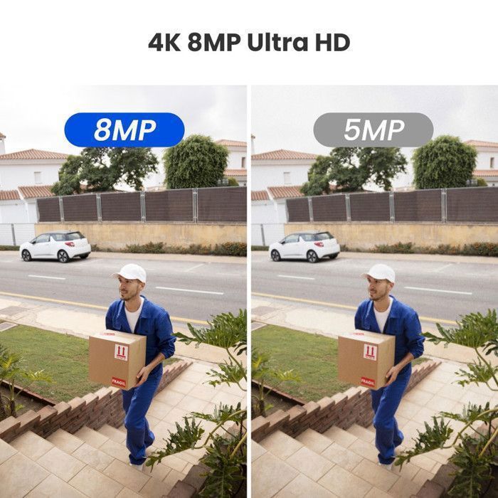 Reolink 4K 8MP UHD IK10 anti-vandaal PoE IP-camera met dubbele lens, 180° draaihoek en nachtzicht