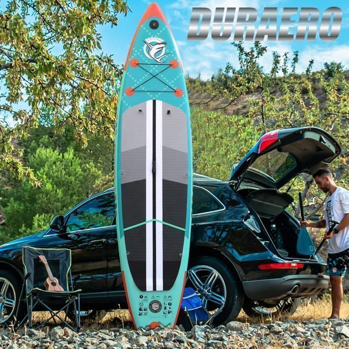 Stand up Paddle Gonflable Planches gonflables, 330 x 76 x 15 cm, jusqu'à 150 kg Vert menthe