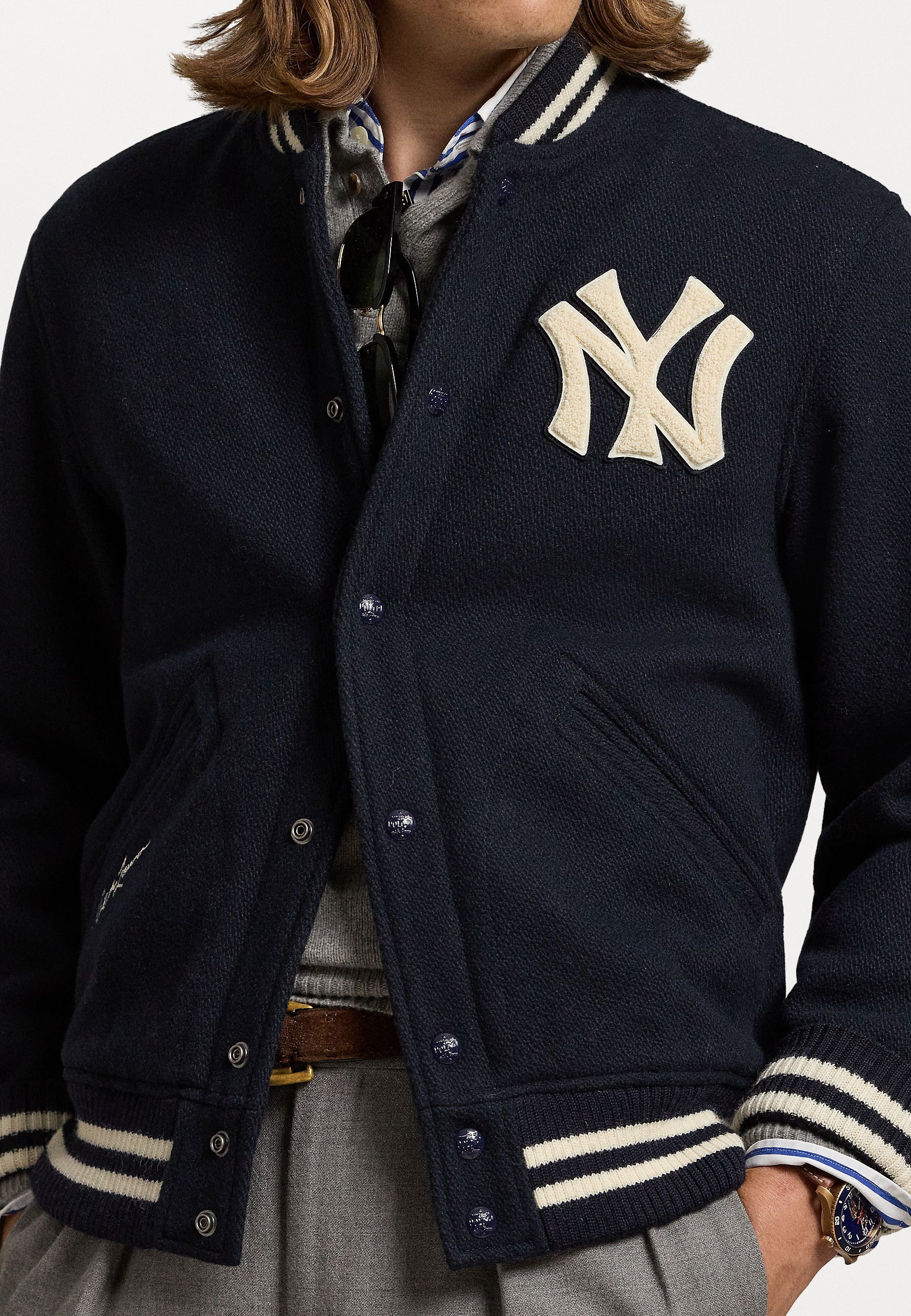 Polo Ralph Lauren POLO RALPH LAUREN YANKEES JACKET UNISEX - Bomberio striukė - tamsiai mėlyna