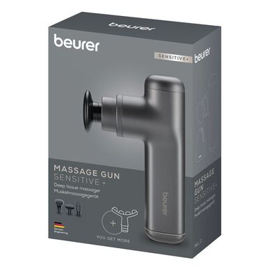 Beurer MG185 massasjepistol, skånsom massasjeenhet, 3 nivåer, 1 enhet.