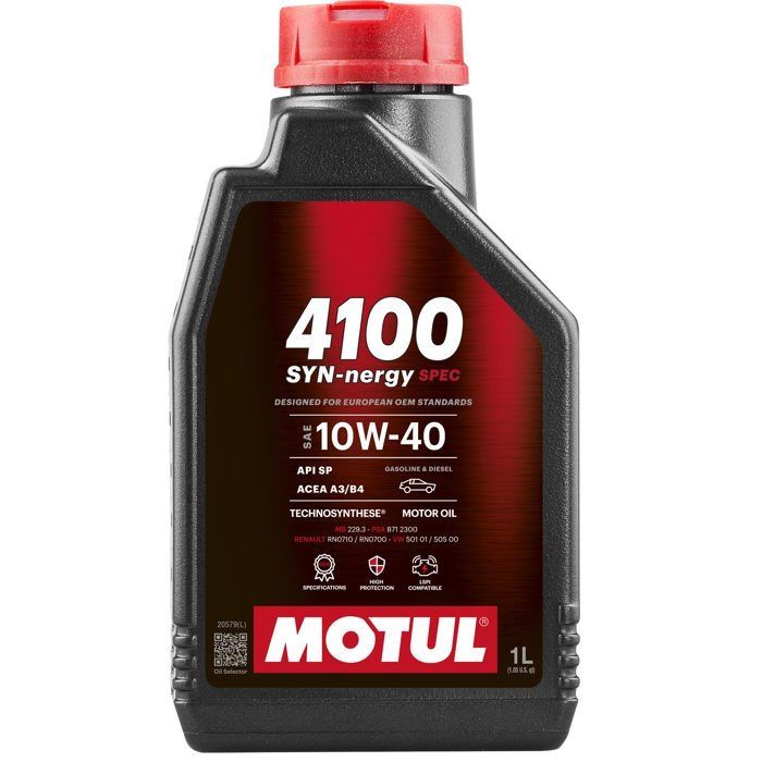 Aceite MOTUL 4100 SYN-nergy 10W40 1L (lata)