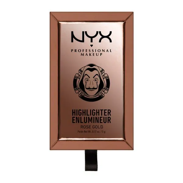Illuminante rosa ispirato a La Casa di Carta di NYX Professional Makeup X Netflix