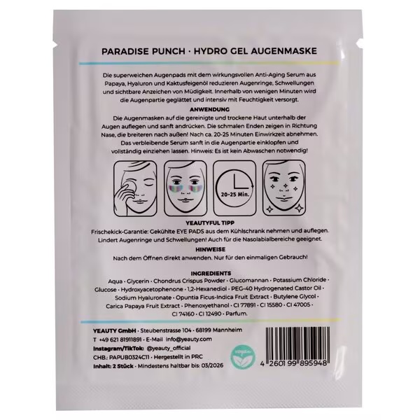 Maska za oči Yeauty Paradise Punch