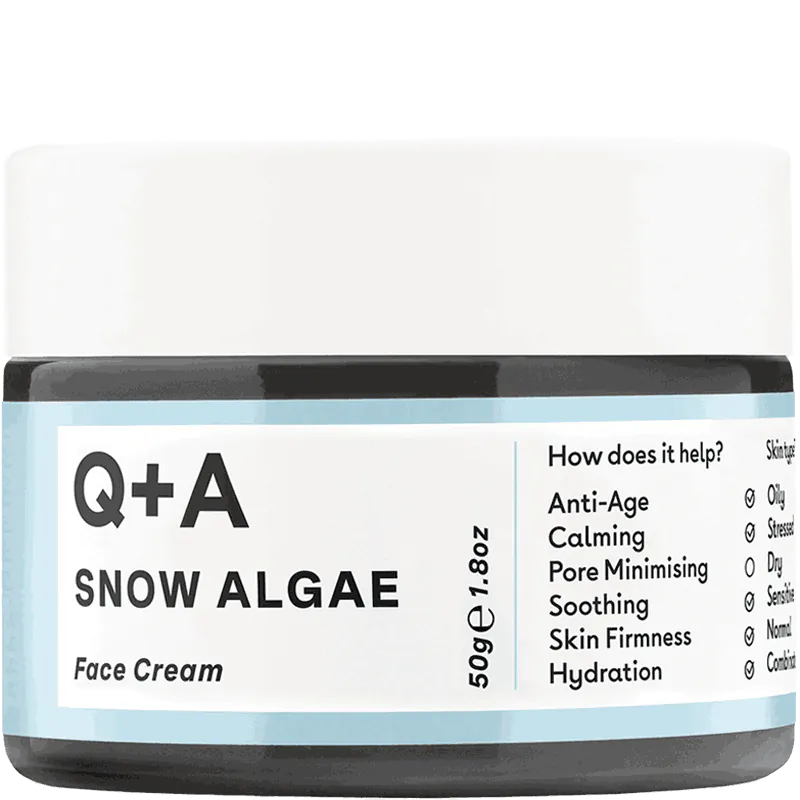Q+A Snow Algae - Krem do twarzy ze śnieżnymi algami 50g