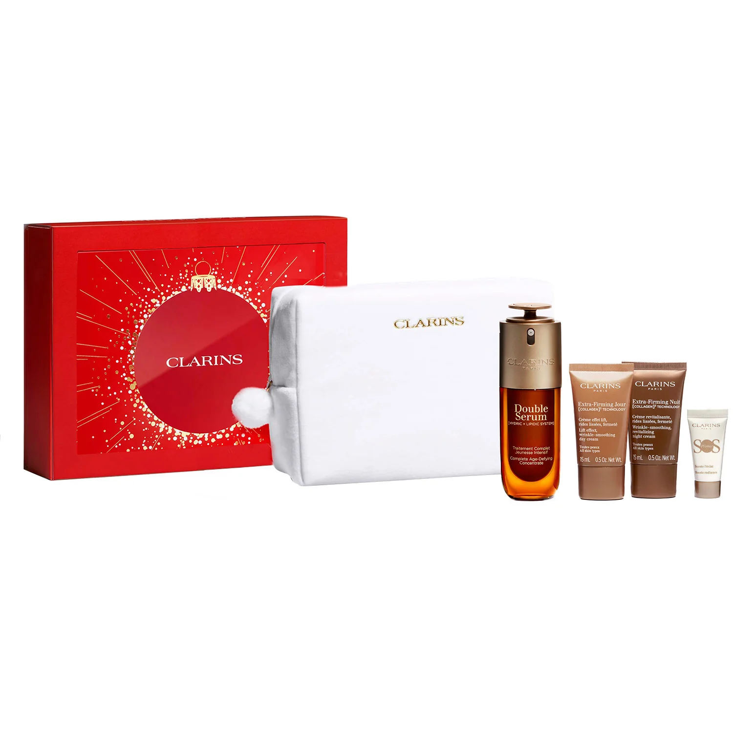 Double Serum COFANETTO Rituale Double Serum & Extra-Firming - Cofanetto Lifting, Siero viso effetto globale, Crema viso giorno lifting, Tratt.notte lifting viso , Base trucco