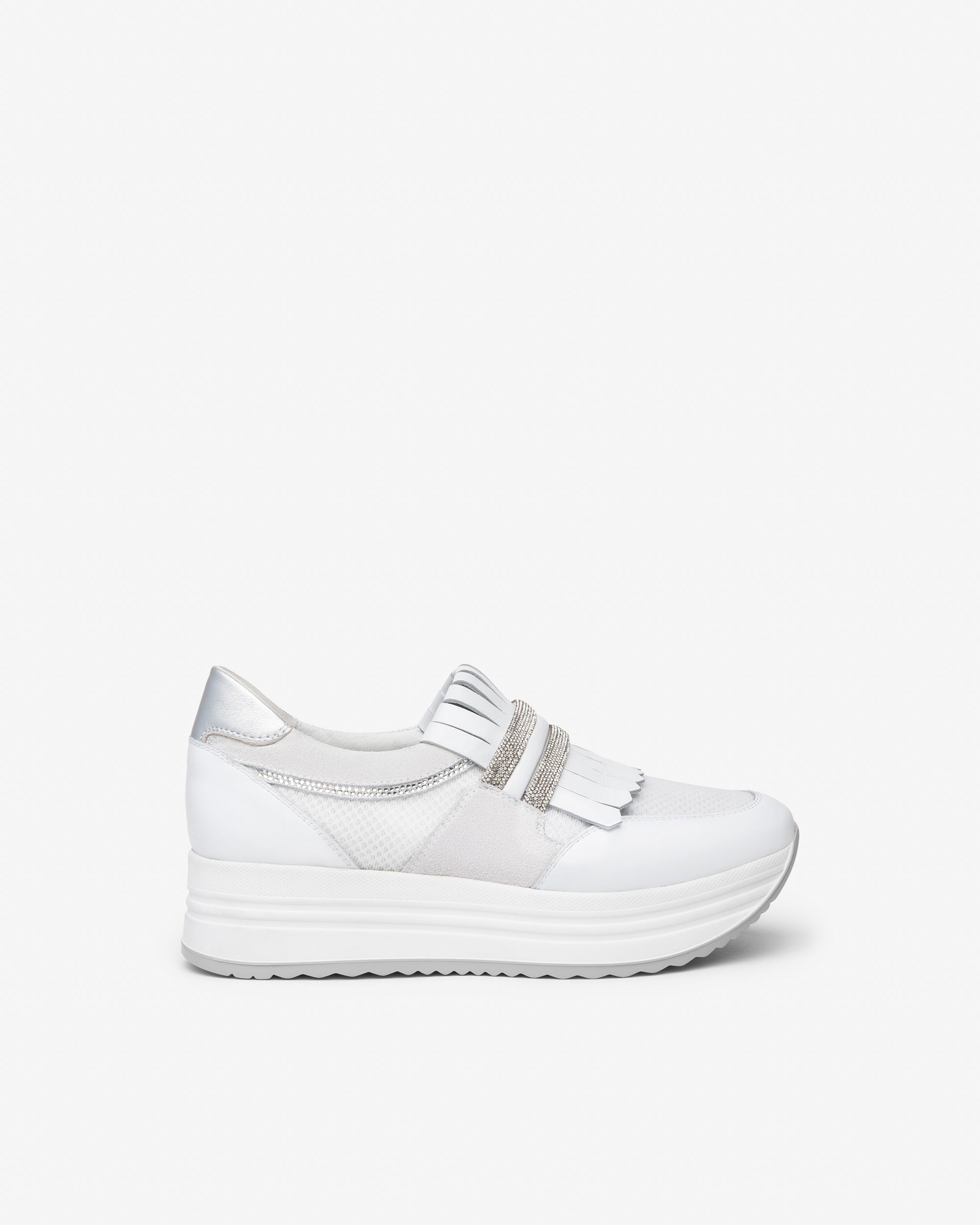 Damen-Sneaker aus Leder und Wildleder