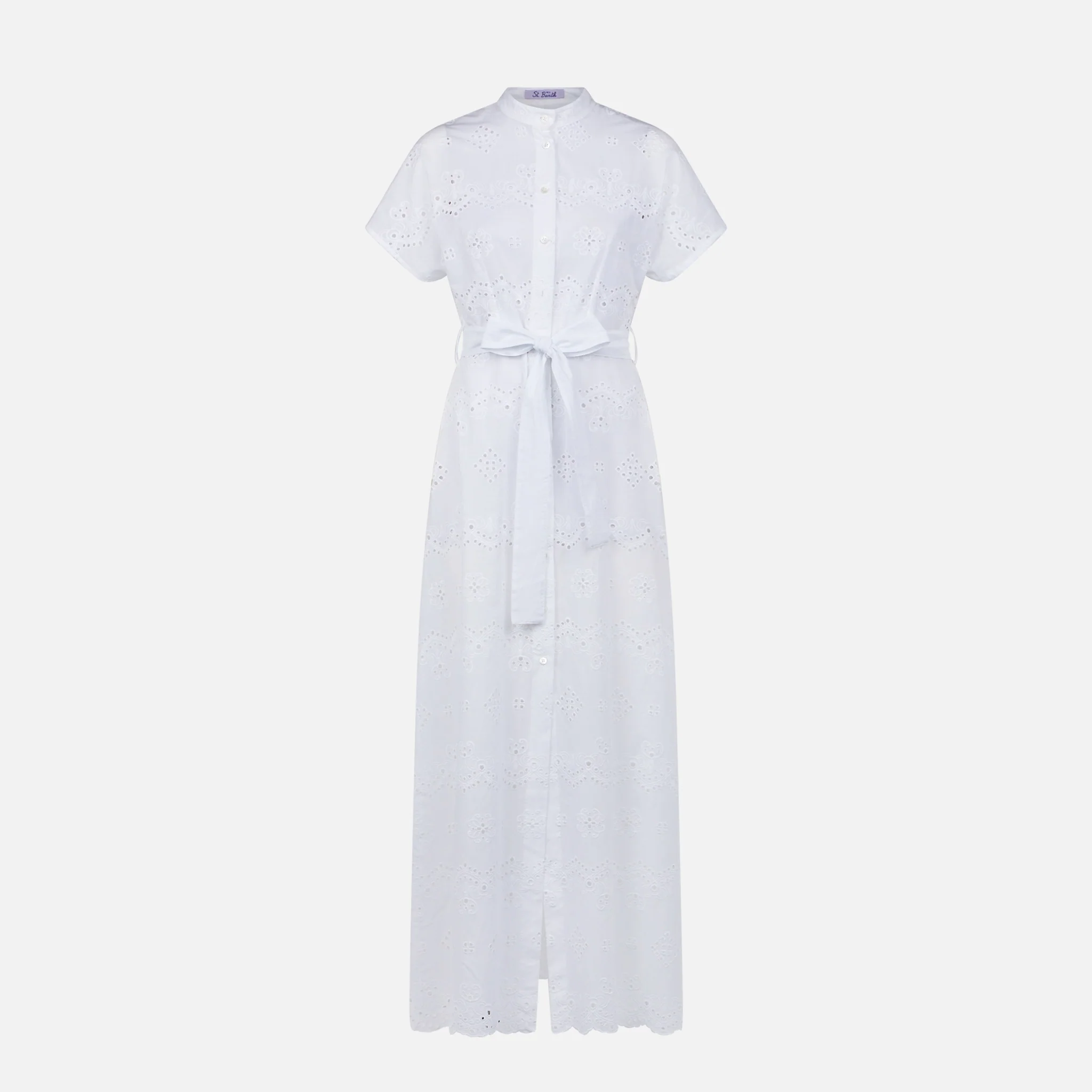 Witte Sangallo-jurk voor dames
