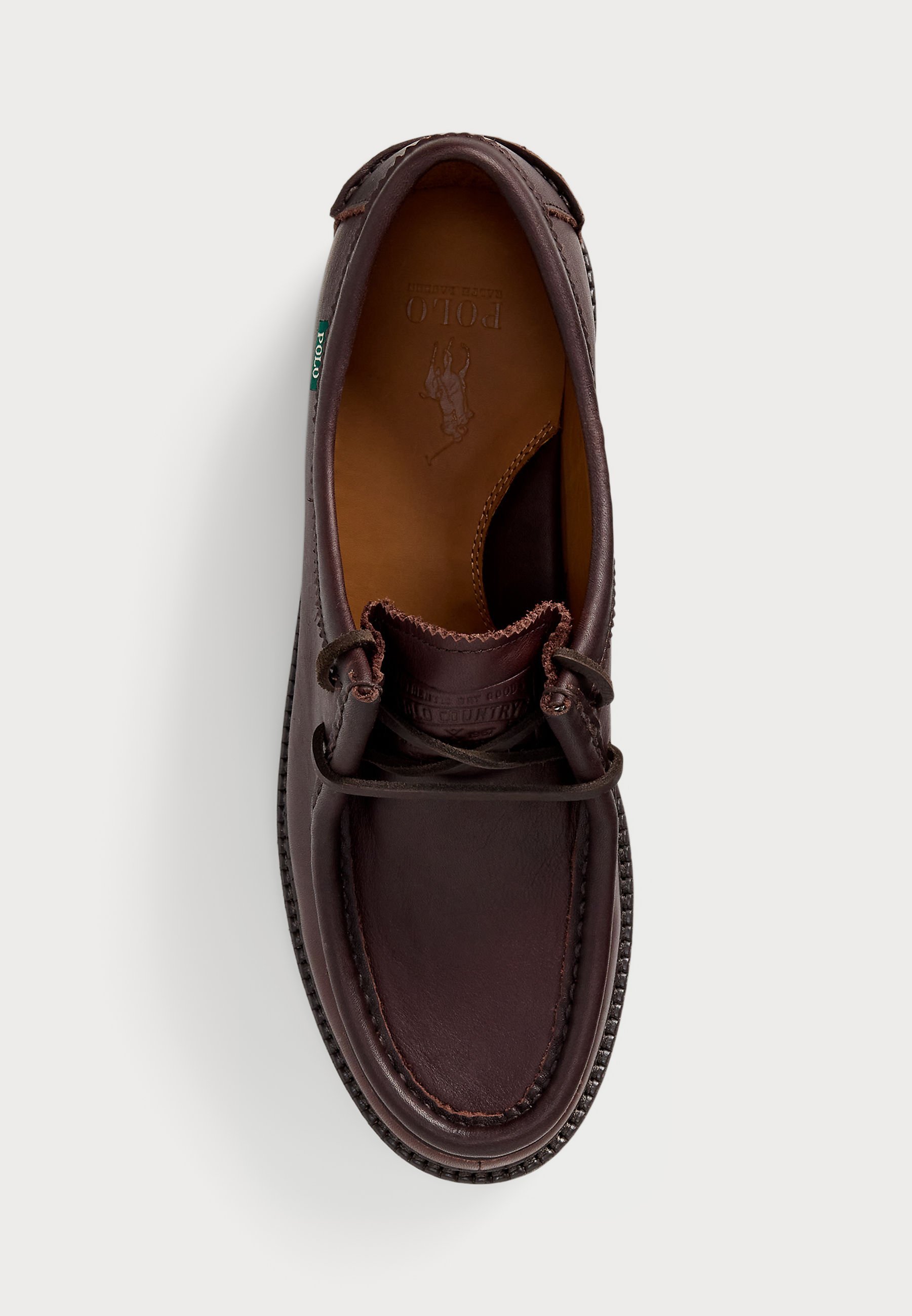 Polo Ralph Lauren JETT LUG-SOLE LEATHER MOC-TOE SHOE - Mokasíny - black
