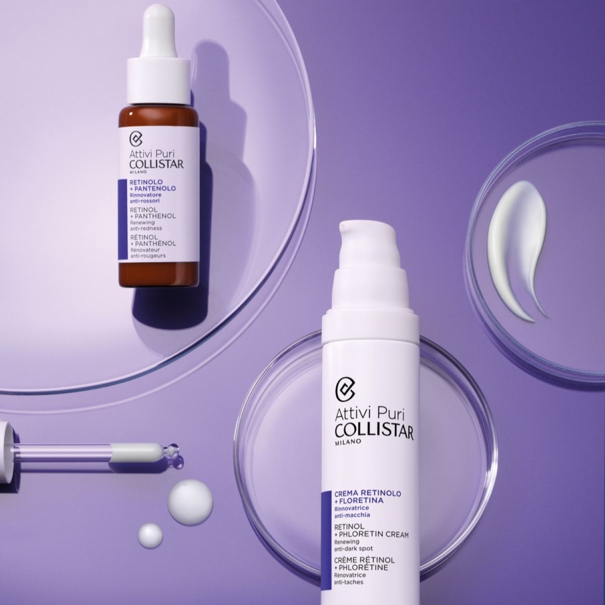 Collistar veido kremas Attivi Puri Attivi Puri Retinol + Phlorentin kremas - 50 ml