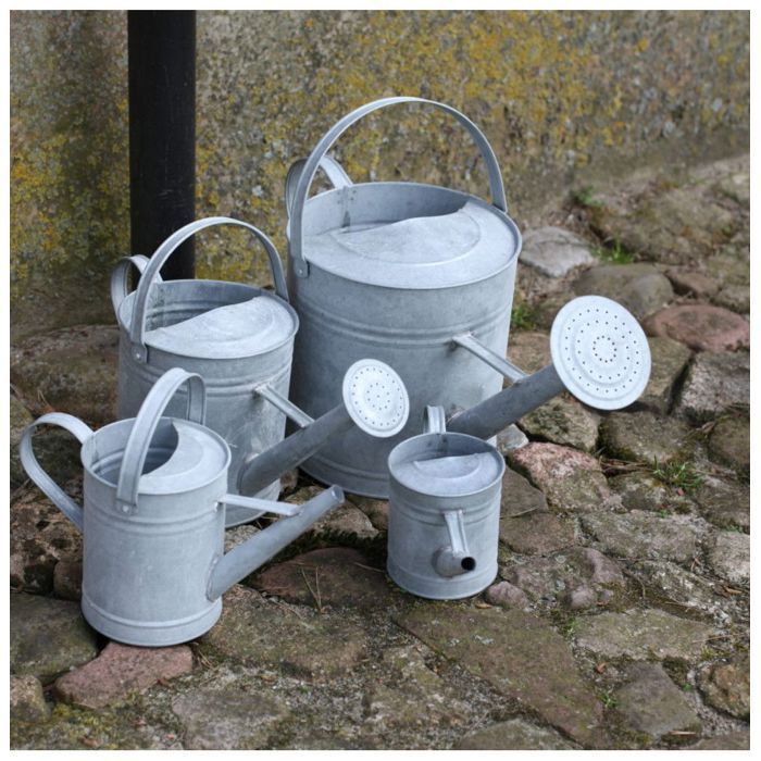 Regadera de zinc - ESSCHERT DESIGN - 3,5 L - Gris - Acero galvanizado - Manual