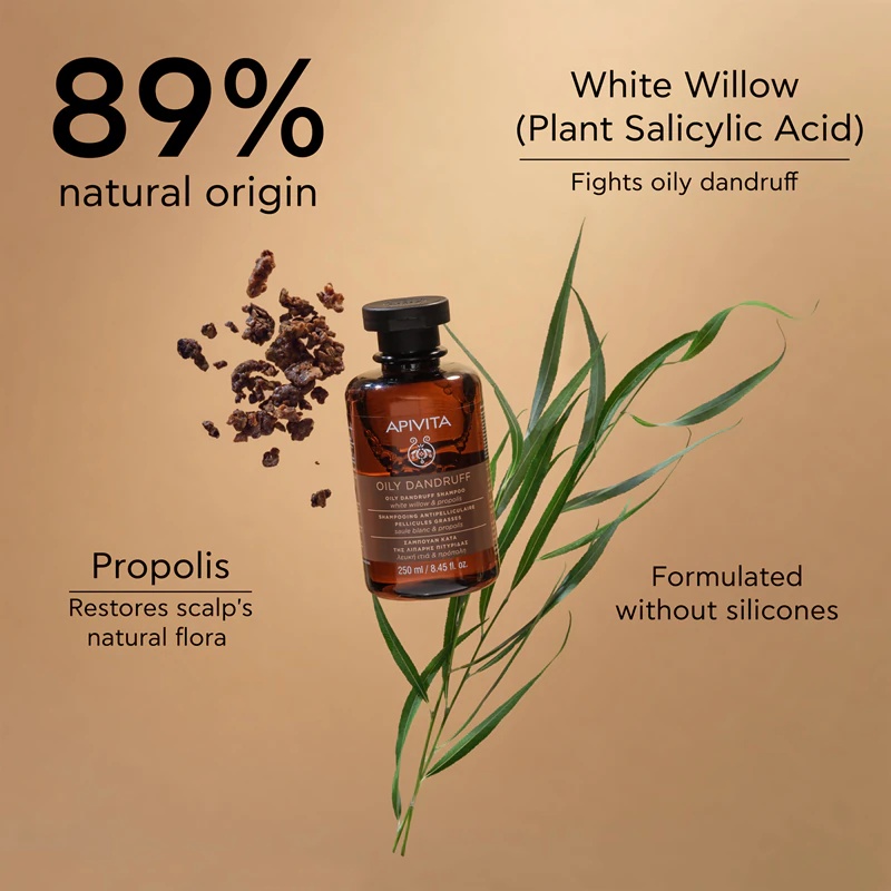 Apivita Dandruff Oily Dandruff Shampoo šampon proti prhljaju za mastne lase