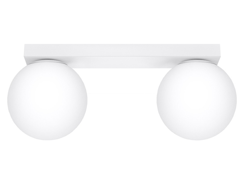 Lampa sufitowa Yoli 2-punktowa stalowa biała