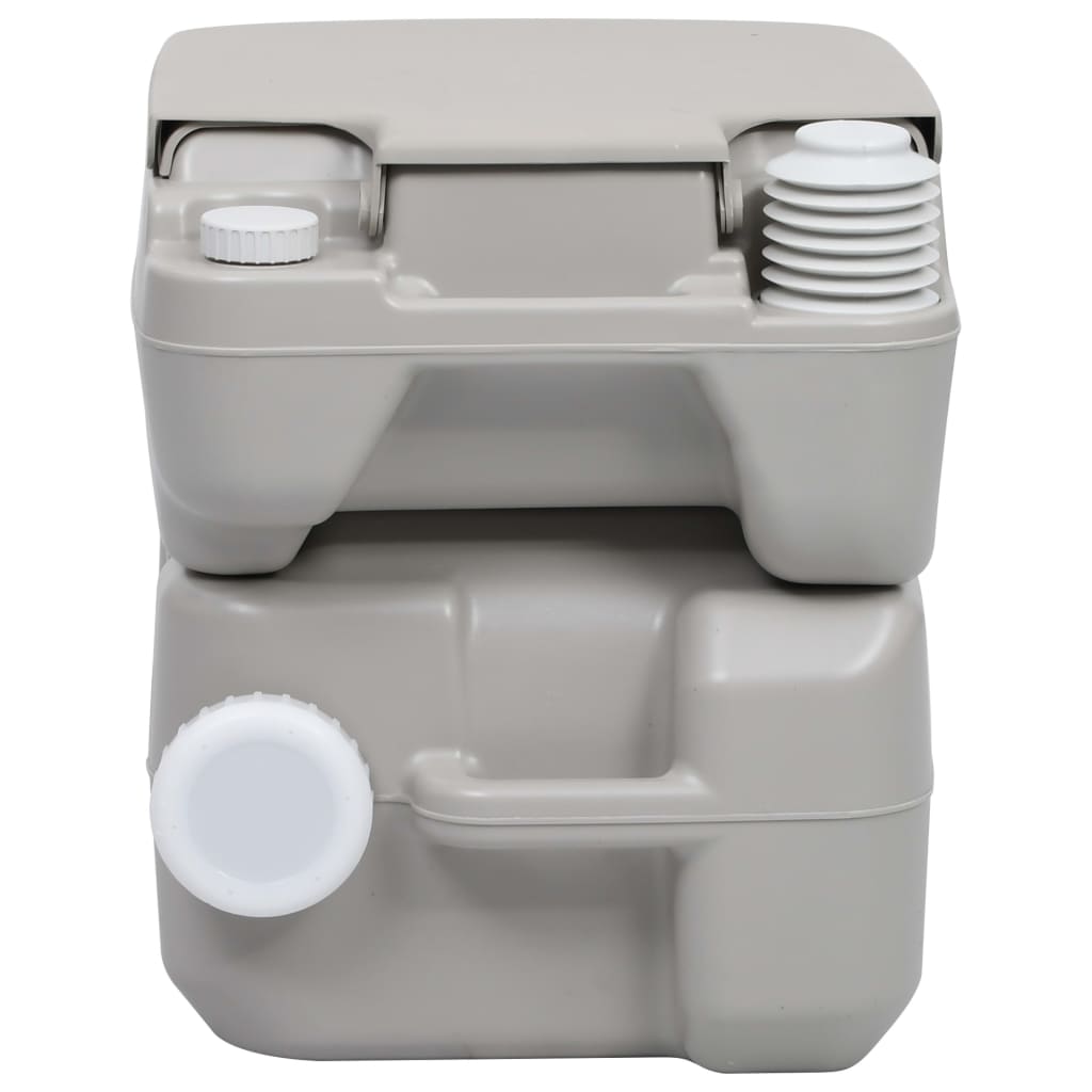 Vidaxl Hordozható WC és Víztartály Készlet Kempingezéshez 41,5x36,5x42,5 cm