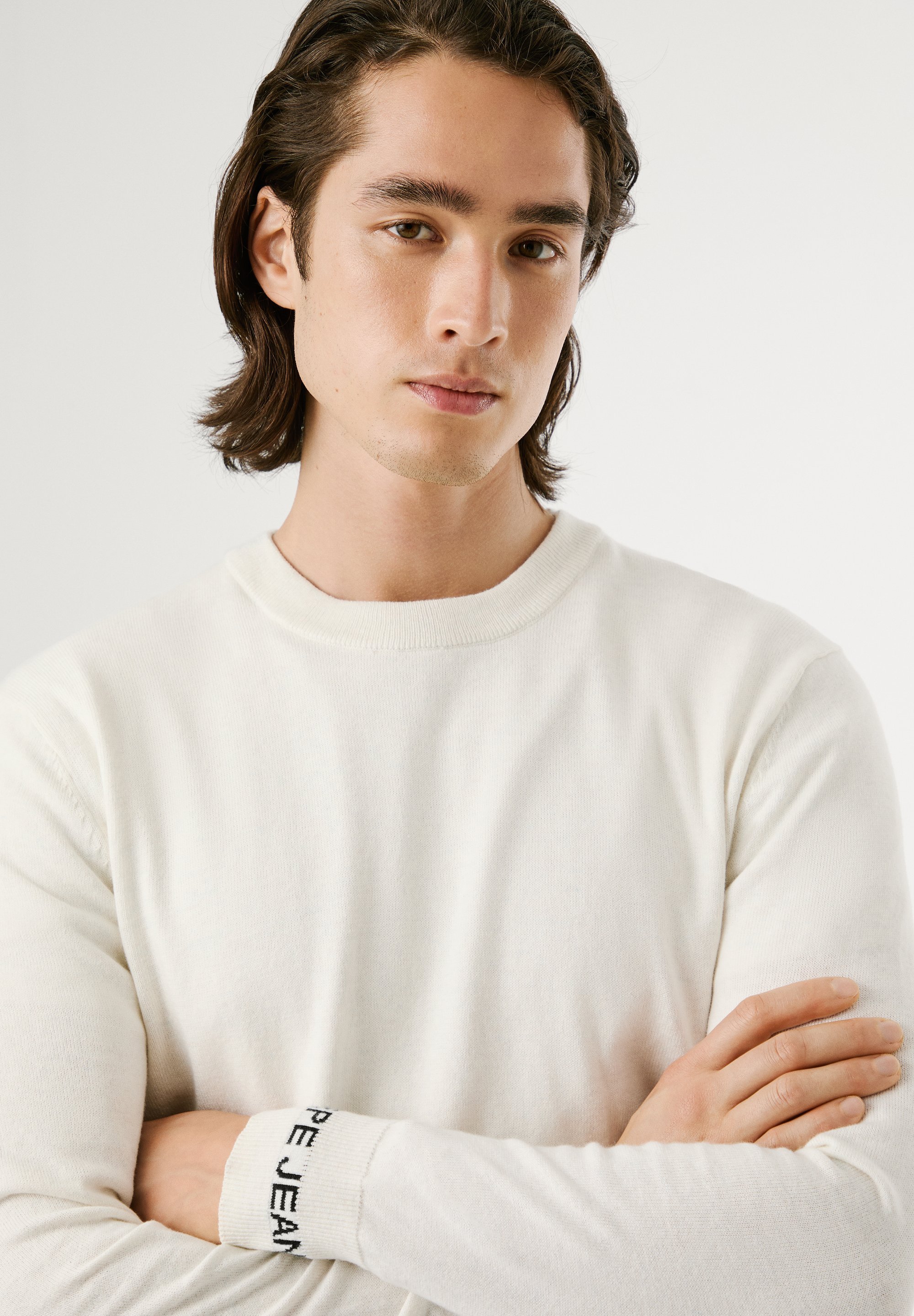 Pepe Jeans ANDRE CREW NECK - Megztinis - dramblio kaulo baltumo