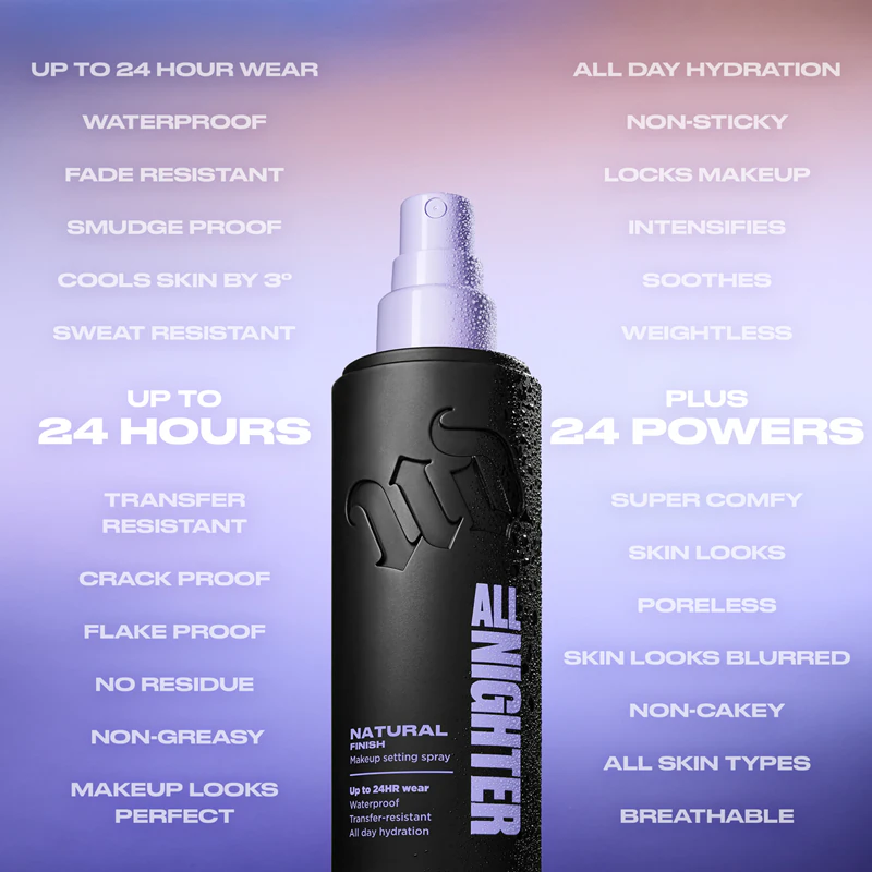 Spray fixador de maquiagem Urban Decay All Nighter Natural Finish