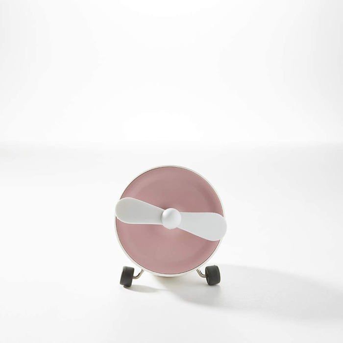 POUT EARS1 Draagbare Bluetooth-luidspreker met miniventilator, draadloos, lange batterijduur, roze