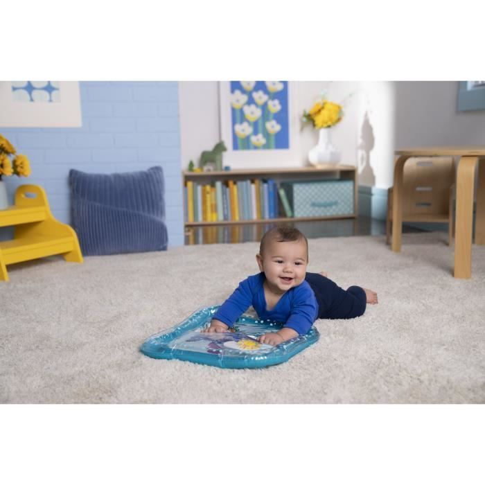 DISNEY BABY - STITCH - Baby Water Mat, Sensory and Developmental Toy, Inflatable, Easy to Clean, Foldable, From Birth