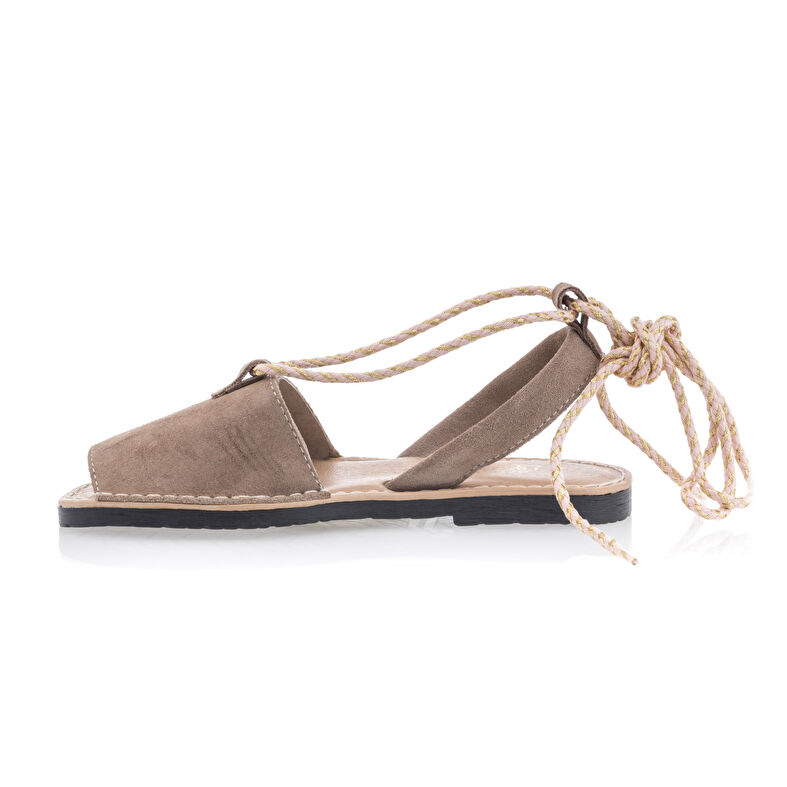 Brune sandaler / sko med åpen tå til dame