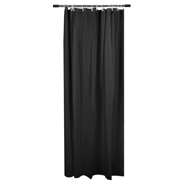 Zasłona Prysznicowa Star Czarna 180x200 do wanny, kabiny