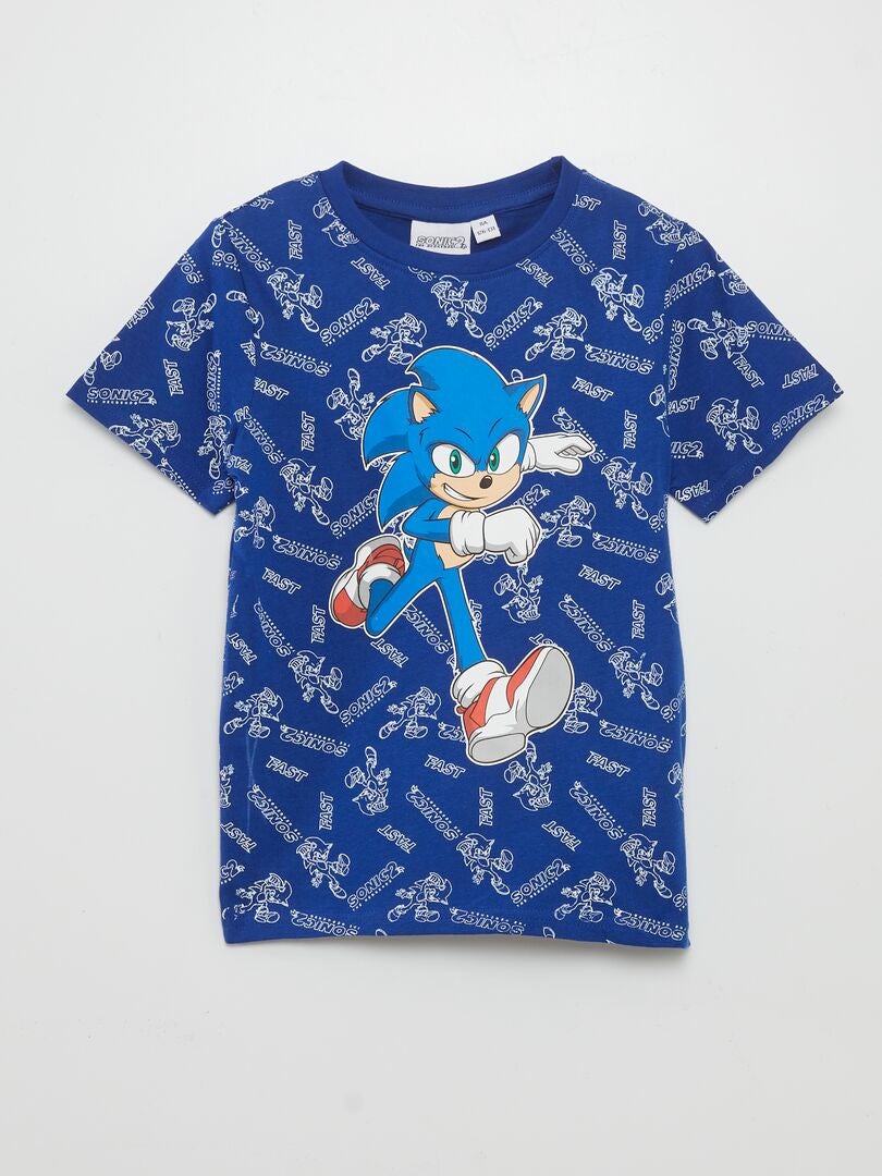 Koszulka z krótkim rękawem „Sonic” – niebieska