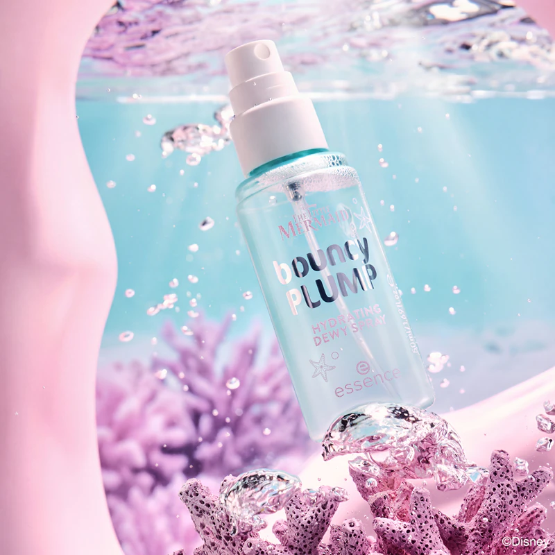 spray fixador de maquiagem hidratante essence Disney A Pequena Sereia